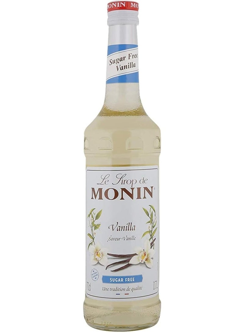 Monin Sugar Free Vanilla Syrup 700ml  Zero Calorie Flavored Drink Syrup for Coffee, Cocktails & Desserts - Image 1